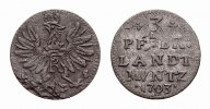 Brandenburg-Preußen 3 Pfennig Friedrich I. 1701-1713