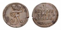 Brandenburg-Bayreuth Cu Heller Friedrich 1735-1763 -