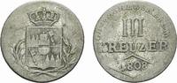 Würzburg, Großherzogtum 3 Kreuzer Ferdinand von Österreich 1806-1814