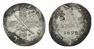 Sachsen-Albertinische Linie 1/12 Taler Johann Georg IV. 1691-1694