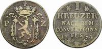 Pfalz-Birkenfeld-Zweibrücken Cu Kreuzer Christian IV. 1735-1775