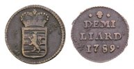 Haus Habsburg Cu 1/2 Liard Josef II. 1780-1790 -