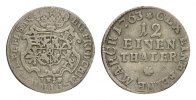 Sachsen-Albertinische Linie 1/12 Taler Friedrich Christian 1763