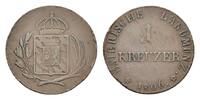 Bayern Cu Kreuzer Maximilian I. Joseph 1806-1825 -