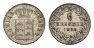 Württemberg 6 Kreuzer Wilhelm I. 1816-1864 -