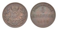 Schwarzburg-Rudolstadt Cu 1/4 Kreuzer Friedrich Günther 1807-1867