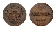 Hessen-Darmstadt Cu Pfennig Ludwig I. 1806-1830 -