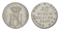 Westfalen, Königreich 1/12 Taler Hieronymus Napoleon 1807-1813