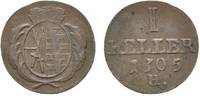 Sachsen-Albertinische Linie Cu Heller Friedrich August III. 1763-1806 -