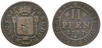 Corvey, Abtei Cu 2 Pfennig Theodor von Brabeck 1776-1794
