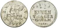 Wied-Neuwied 1/6 Taler Johann Friedrich Alexander 1737-1791