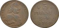 Mainz, Erzbistum Cu 3 Pfennig Johann Friedrich Karl Graf von Ostein 1743-1763 -