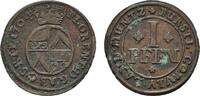Corvey, Abtei Cu Pfennig Florenz von dem Velde 1696-1714