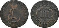 Hessen-Darmstadt Cu 4 Pfennig Ernst Ludwig 1678-1739 -