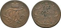 Mainz, Erzbistum Cu 3 Pfennig Johann Friedrich Karl Graf von Ostein 1743-1763 -