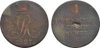 Braunschweig-Calenberg-Hannover Cu 4 Pfennig Georg IV. 1820-1830 -