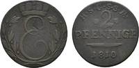 Sachsen-Coburg-Saalfeld Cu 2 Pfennig Ernst 1806-1826