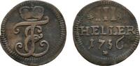 Sachsen-Hildburghausen Cu Heller Ernst Friedrich II. 1724-1745