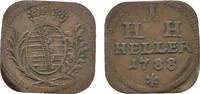 Sachsen-Hildburghausen Cu Heller Klippe Friedrich 1784-1826