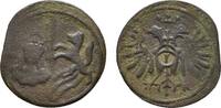 Kempten, Abtei Kipper Cu Kreuzer Johann Eucharius von Wolffurt 1616-1631