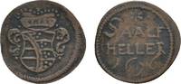 Sachsen-Saalfeld Cu Heller Johann Ernst VIII. 1680-1729