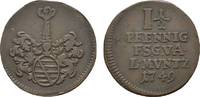 Sachsen-Gotha-Altenburg Cu 1 1/2 Pfennig Friedrich III. 1732-1772