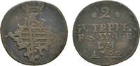 Sachsen-Weimar-Eisenach Cu 2 Gute Pfennig Anna Amalia 1758-1775