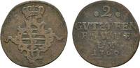 Sachsen-Weimar-Eisenach Cu 2 Gute Pfennig Anna Amalia 1758-1775