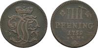Trier, Erzbistum Cu 4 Pfennig Johann Philipp von Walderdorff 1756-1768