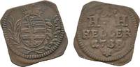 Sachsen-Hildburghausen Cu Heller Klippe Friedrich 1784-1826