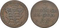 Sachsen-Gotha-Altenburg Cu 3 Pfennig Friedrich III. 1732-1772