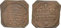Sachsen-Hildburghausen Cu Heller Klippe Ernst Friedrich Karl 1745-1780
