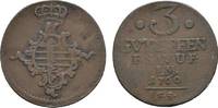 Sachsen-Weimar-Eisenach Cu 3 Gute Pfennig Anna Amalia 1758-1775