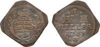 Sachsen-Hildburghausen Cu Heller Klippe Friedrich 1784-1826