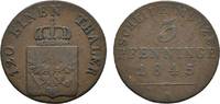 Brandenburg-Preußen Cu 3 Pfennig Friedrich Wilhelm IV. 1840-1861 -