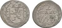 Hessen-Darmstadt 2 Kreuzer Ludwig VIII. 1739-1768 -