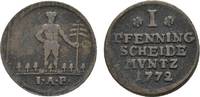 Braunschweig-Wolfenbüttel Cu Pfennig Karl I. 1735-1780 -