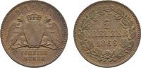 Baden-Durlach Cu 1/2 Kreuzer Friedrich I. 1852-1907