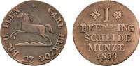 Braunschweig-Wolfenbüttel Cu Pfennig Karl 1815-1830