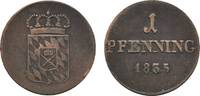 Bayern Cu Pfennig Ludwig I. 1825-1848