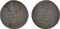 Württemberg 1/2 Kreuzer Friedrich II. 1797-1805