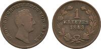 Baden-Durlach Cu Kreuzer Leopold 1830-1852