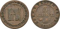 Westfalen, Königreich Cu 3 Centimes Hieronymus Napoleon 1807-1813 -