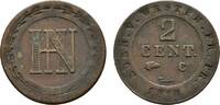 Westfalen, Königreich Cu 2 Centimes Hieronymus Napoleon 1807-1813 -