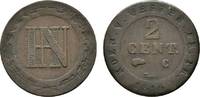 Westfalen, Königreich Cu 2 Centimes Hieronymus Napoleon 1807-1813 -