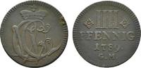 Trier, Erzbistum Cu 4 Pfennig Clemens Wenzel von Sachsen 1768-1794 -