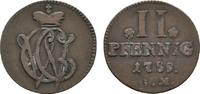 Trier, Erzbistum Cu 2 Pfennig Clemens Wenzel von Sachsen 1768-1794 -