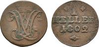 Hessen-Kassel Cu Heller Wilhelm IX. 1785-1803 -