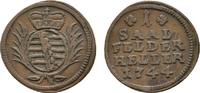 Sachsen-Coburg-Saalfeld Cu Heller Christian Ernst und Franz Josias 1729-1745 -
