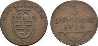 Sachsen-Coburg-Saalfeld Cu 3 Pfennig Ernst 1806-1826 -